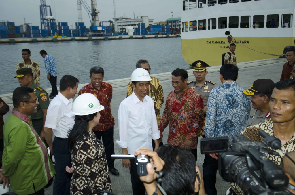 Bersama Presiden, Ketua KPPU Sambut Kapal Ternak Perdana di Priok